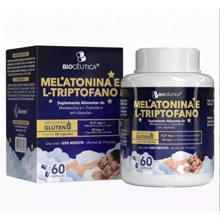 Melatonina com Triptofano 60 cápsulas Biocêutica em Oferta na Shopee