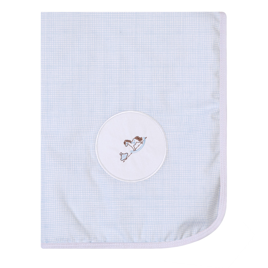 Manta Bordados Papi Flanelada Dupla Face Cavalinho em Oferta na Shopee