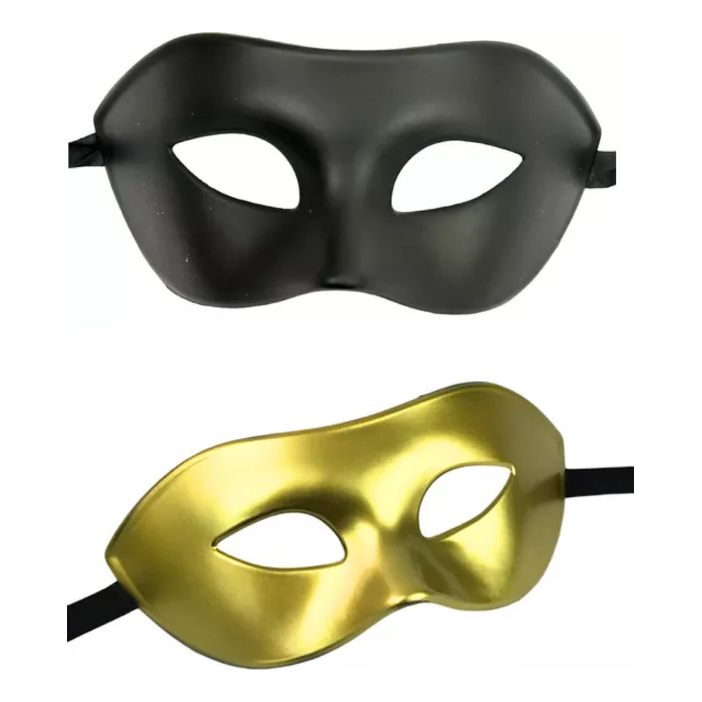 Kit Máscara Casal Baile Festa Casamento Lisa em Oferta na Shopee