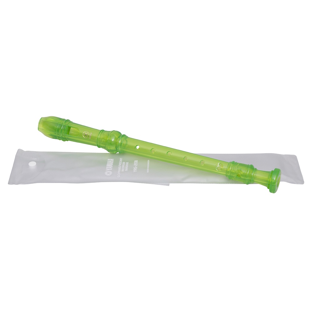 Flauta Doce Soprano Barroca Em C YRS-20B Verde Yamaha