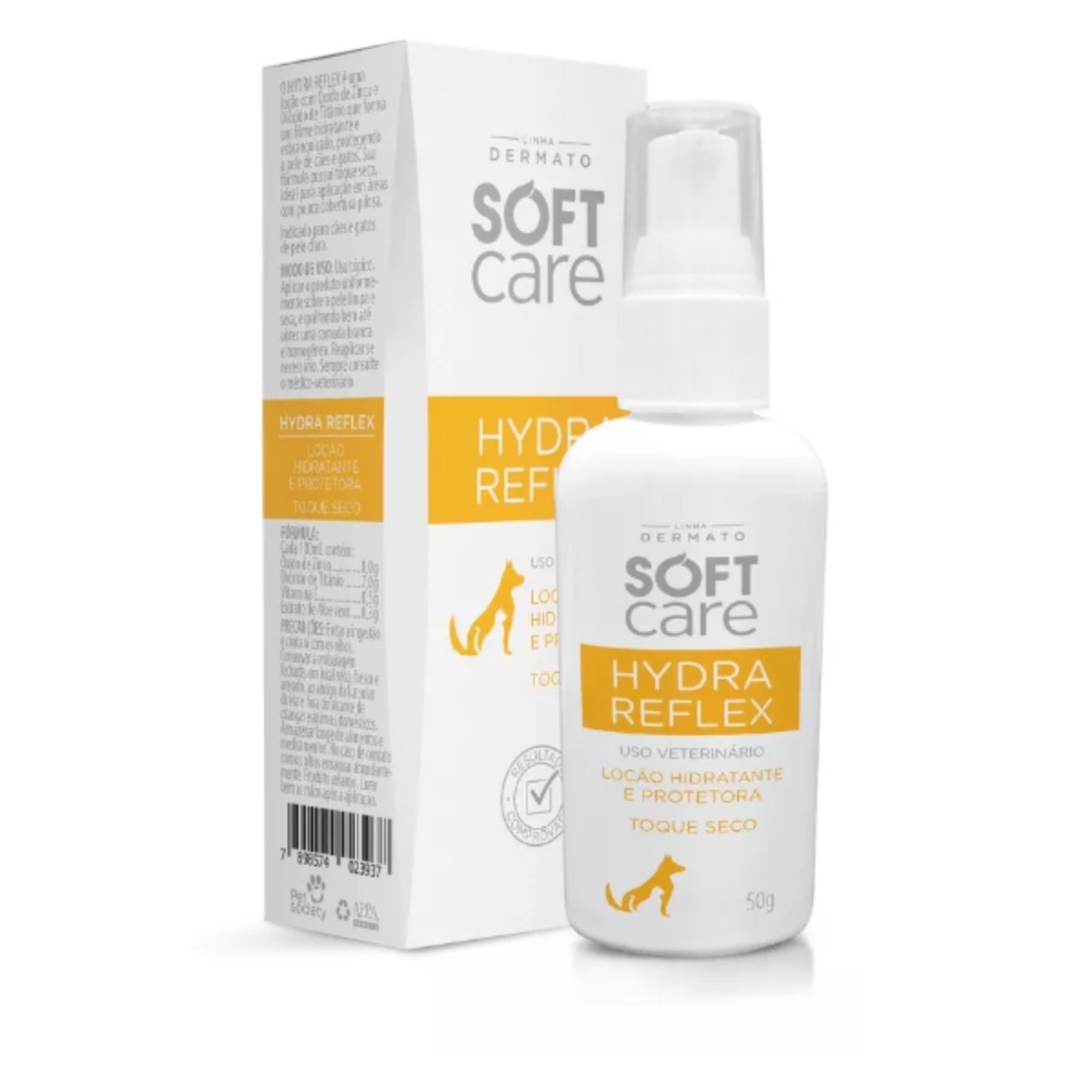 Protetor Solar Cão e Gato  Hydra Reflex 50g Soft Care
