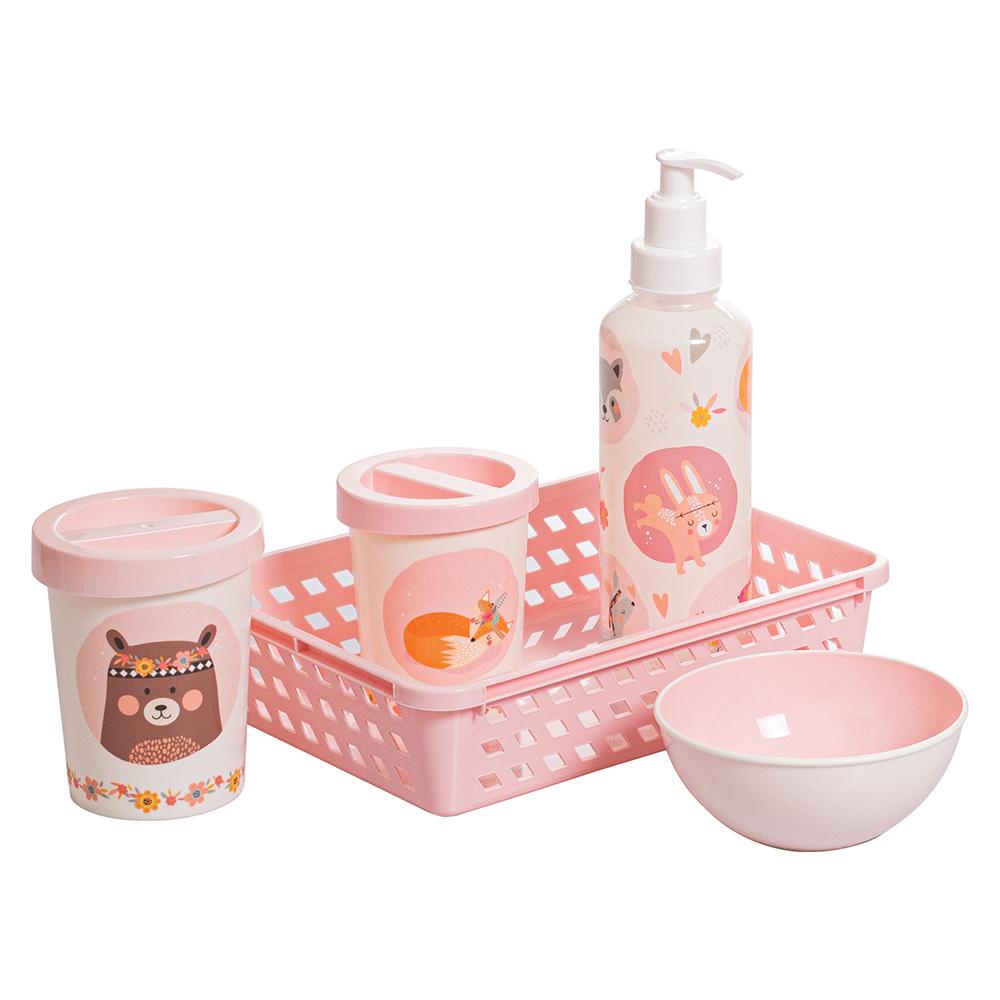 Kit Higiene Bichinhos Petit Floresta Bebê 5 Peças Plasútil em Oferta na Shopee