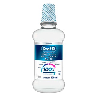 Enxaguante Bucal Oral-B 100% Da Sua Boca Cuidada Noite 500ml