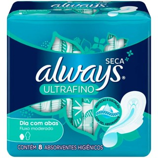 Absorvente Always Active Ultrafino Com Abas Com 8 Unidades