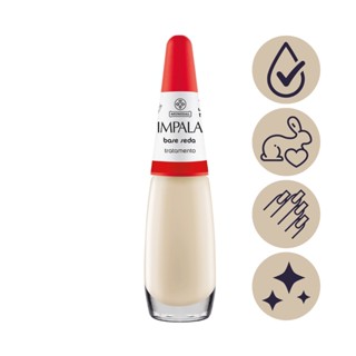 Kit 2 Esmalte Impala Tratamento Base Seda Manicure