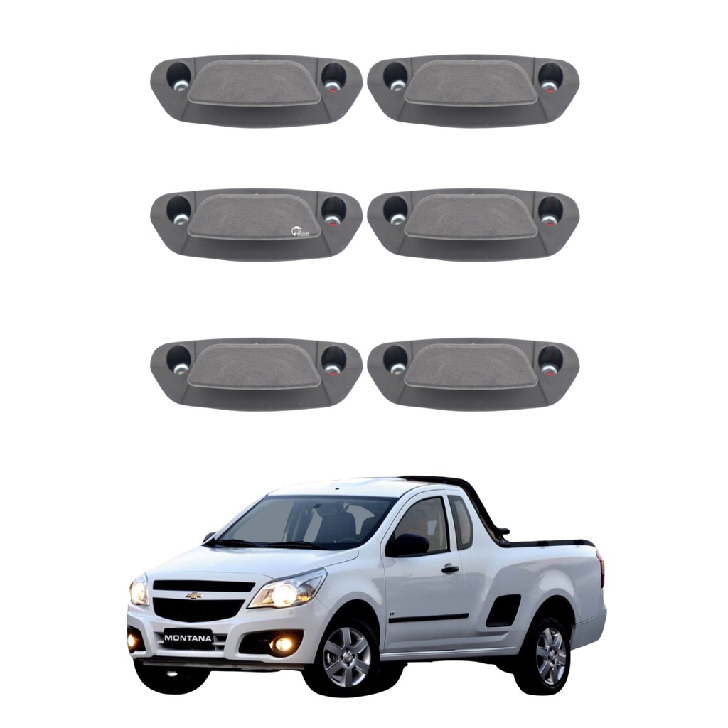 Jogo 6 Ganchos Amarração De Carga Carroceria Gm Montana