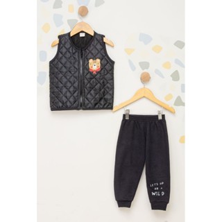 Conjunto Infantil Masculino Matelassê - Preto
