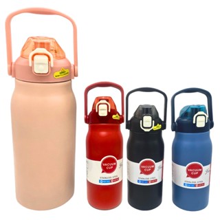 Garrafa Térmica de Viagem Aço Inox 1,3L Água Café com Alça Camping Trilha Acampamento