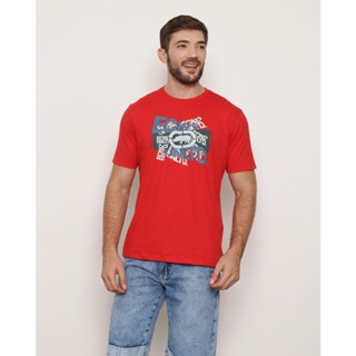 Camiseta Masculina Manga Curta Ecko Vermelha