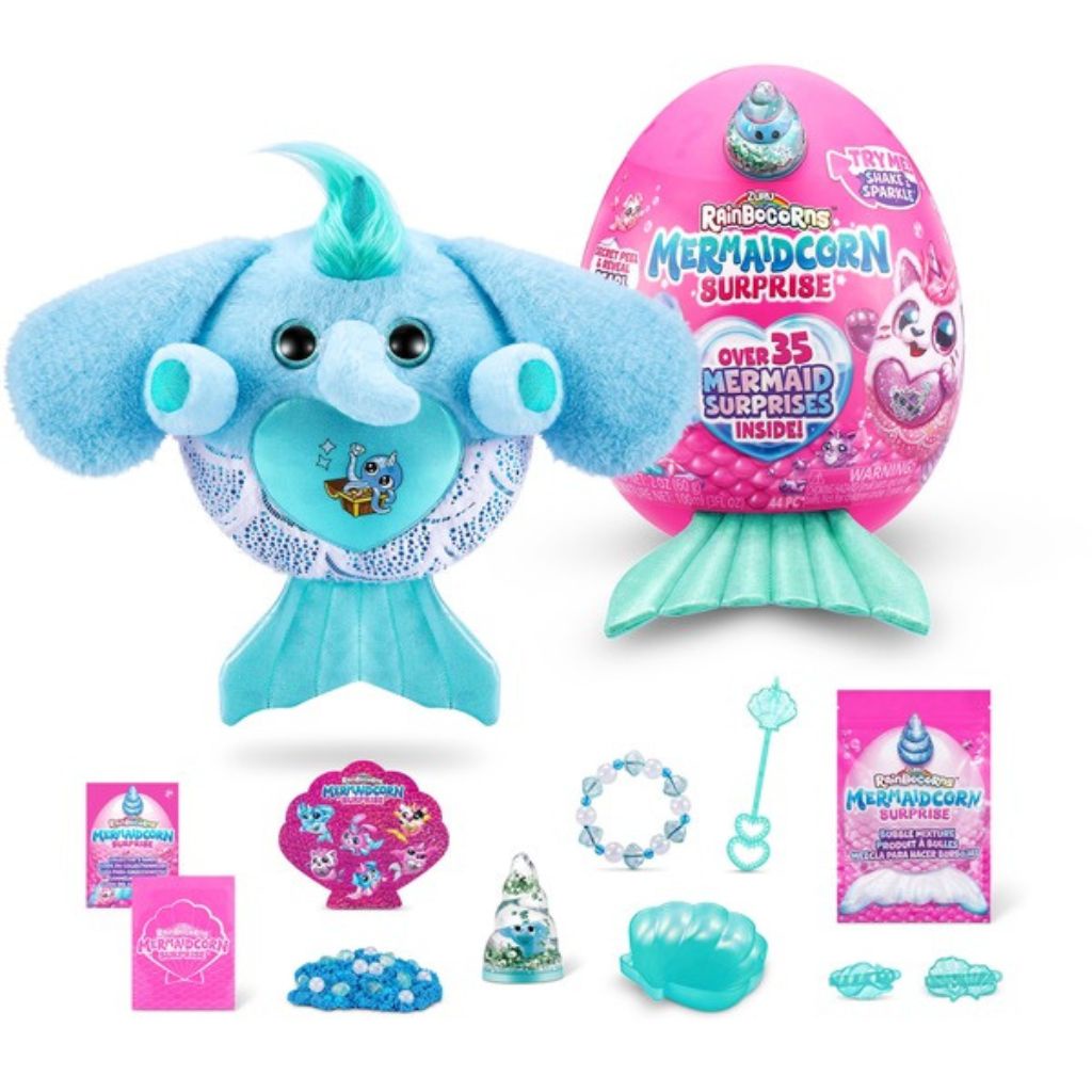 Ovo Mágico Rainbocorns Mermaidcorn Sereia Surpresa Série 7 Azul Claro F0129-1 Fun em Oferta na Shopee