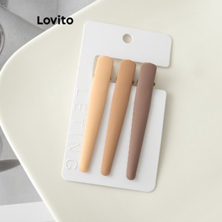 Lovito Grampos de Cabelo Básicos Lisos Casual para Mulheres LFA03031 (Multi-Cor)