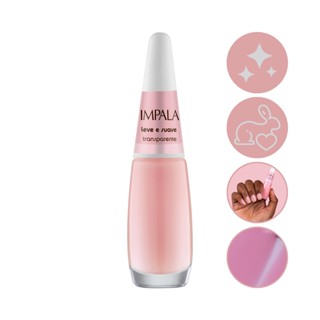 Esmalte Impala Cor da Moda Transparente Rosado Leve e Suave