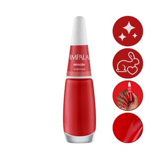 Esmalte Impala A Cor da Moda Atração Vermelho Cremoso Novo