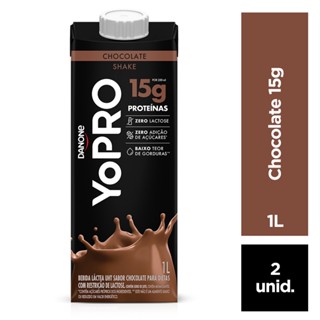 Pack 2 unidades YoPRO Bebida Láctea UHT Chocolate 15g de proteínas 1L