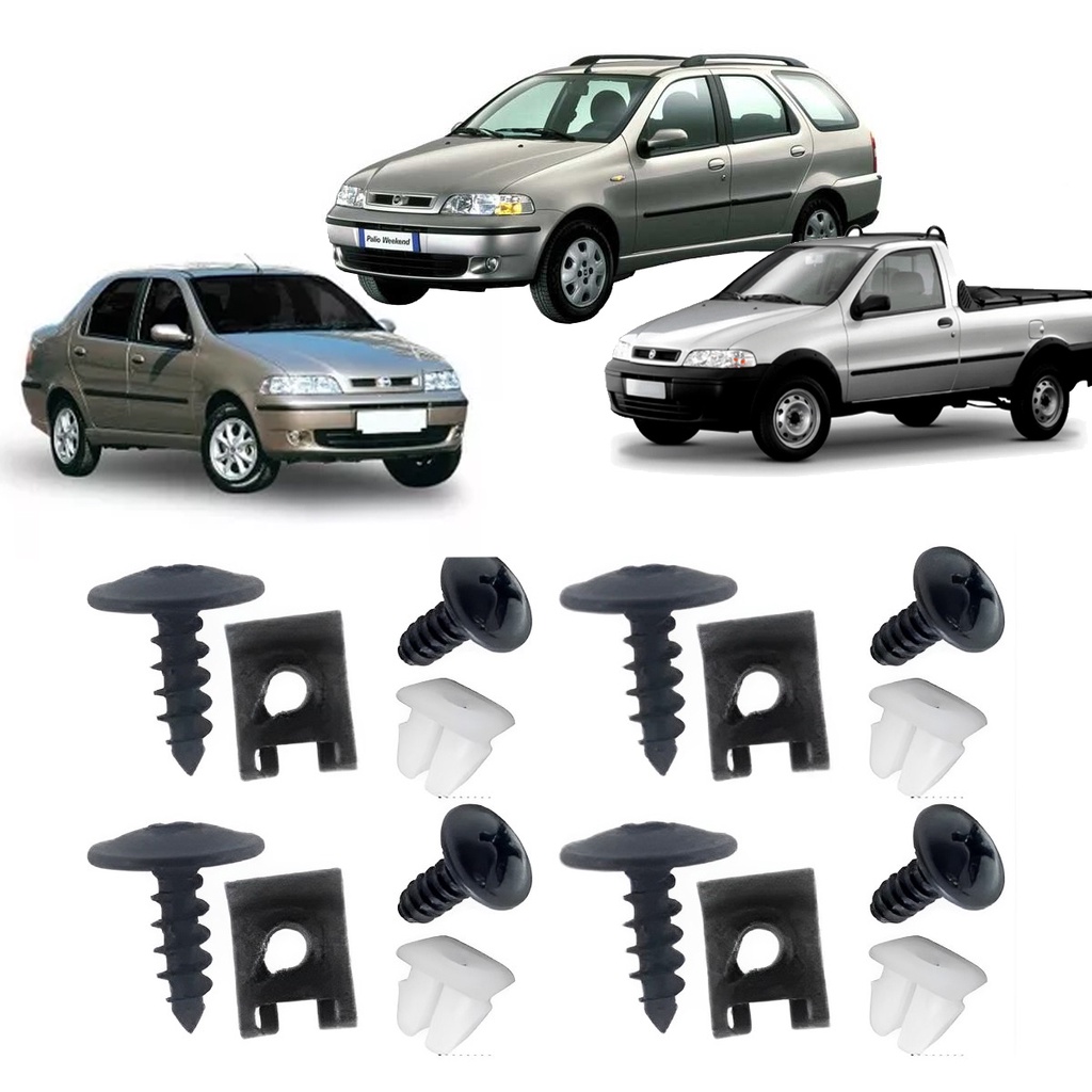 Kit 16 Presilhas Parabarro Palio Week G3 Punto Strada Siena em Oferta na Shopee