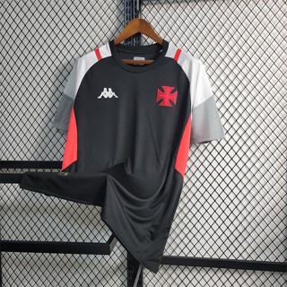 23 /24 V-G Camisa Esportiva de Futebol Masculina Camisa Jersey Treino Preto