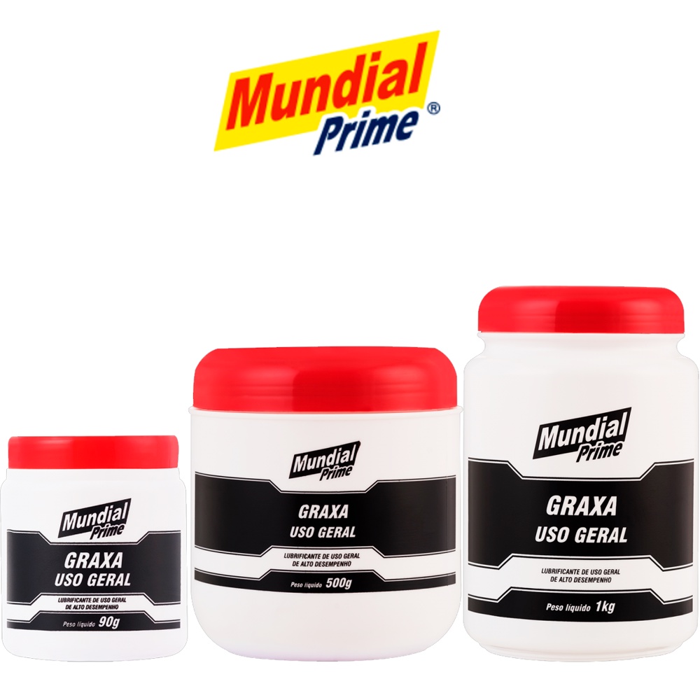 Graxa Uso Geral De Alto Desempenho 90g/500g/1kg Mundial Prime em Oferta na Shopee