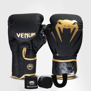 Kit Boxe Muay Thai Venum Kit Luvas + 2M Bandagem + Bucal New Impact Evo Gold em Oferta na Shopee