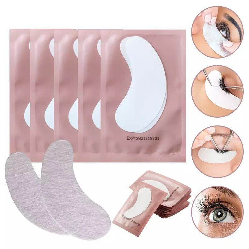 200 Unidades Pad Gel (50 Pares) Protetor de Pálpebras Alongamento Cílios Patch Pad Gel