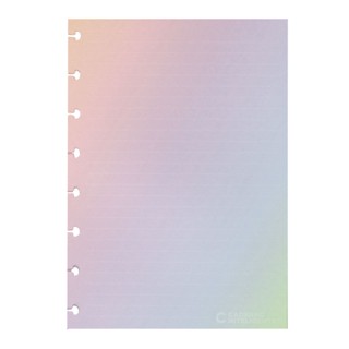 Bloco refil A5 Rainbow pautado linha branca 120g com 30 folhas CIRA2022 Caderno Inteligente