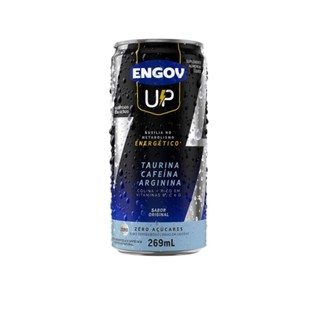 Energético Engov Up Taurina, Cafeína e Arginina Sabor Original Zero Açúcares 269ml