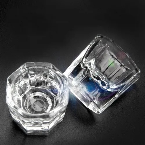 3und Copo Dappen Dapen Vidro Mistura Pó Liquido Unha Gel monomer e hena em pó em Oferta na Shopee