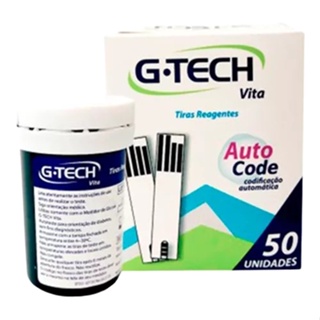TIRAS DE TESTE G-TECH VITA 50 UNIDADES em Oferta na Shopee