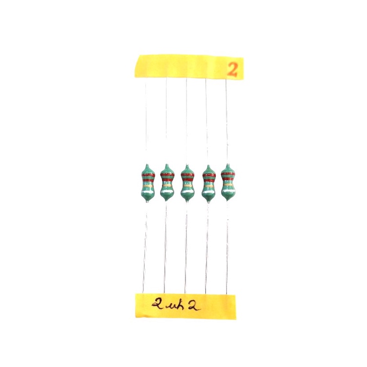 Kit 05 Indutor Axial 2uh2 2,2uh 10% 1/2W