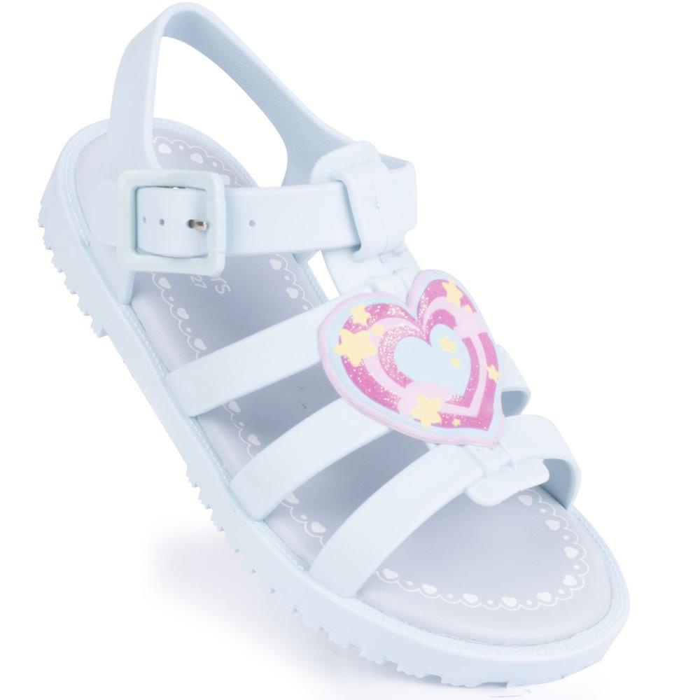 Sandália Papete Infantil Feminina Drops Fisherman Kids WorldColors - Azul Acqua em Oferta na Shopee