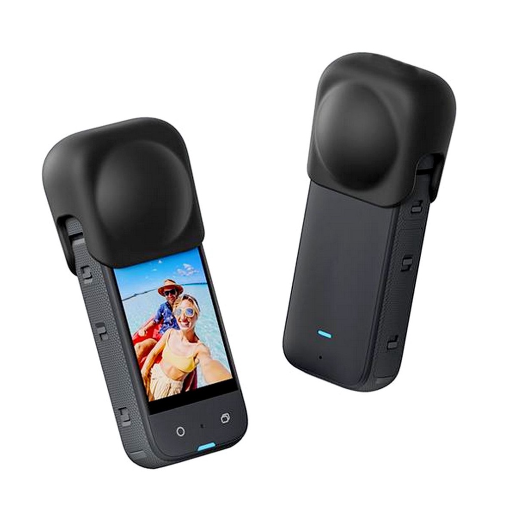 Protetor Capa de Silicone para Lentes da Câmera Insta360 X3