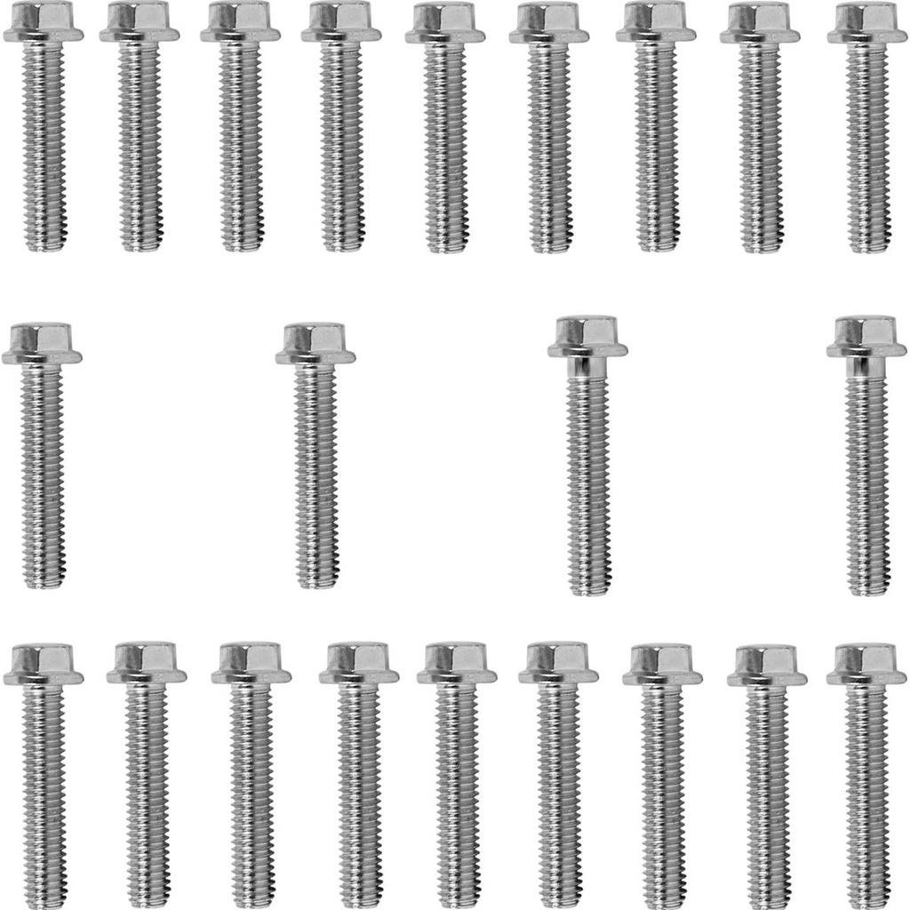 Kit parafusos zincados tampa motor lateral esquerda+direita NXR150 NXR 150 Bros 2006 a 2015