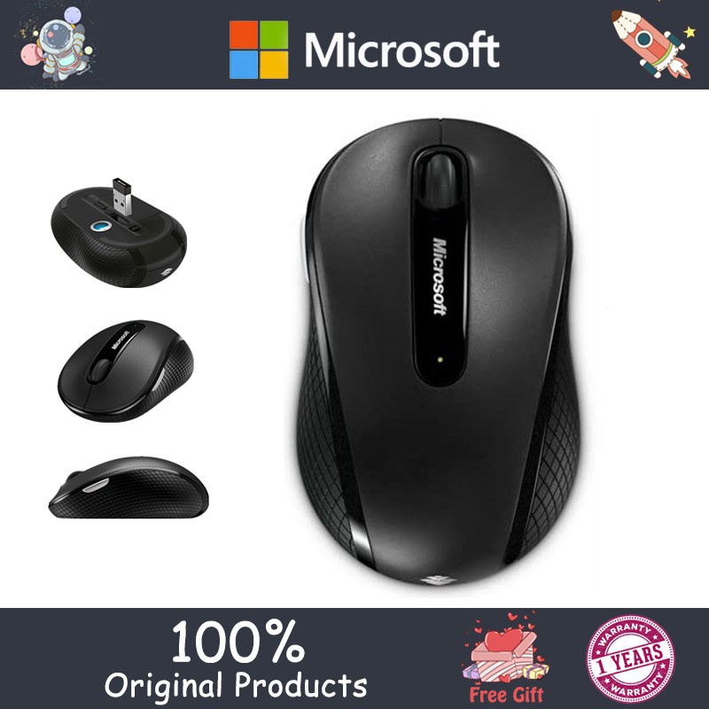 Microsoft Mouse Blue Shadow Negócios Sem Fio Rato Roda Blue Shadow Sem Amortecimento 4000 Tecnologia de Escritório Portátil 7W8N