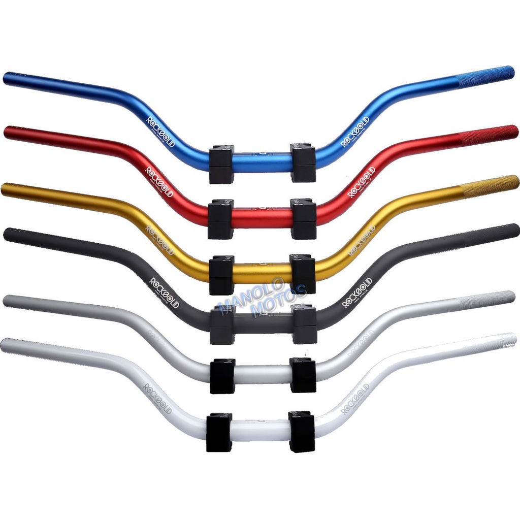 Guidão RockSolid Super Fat Bar [Alto] + Adaptador Bros/XRE/Lander/Tenere/Xtz