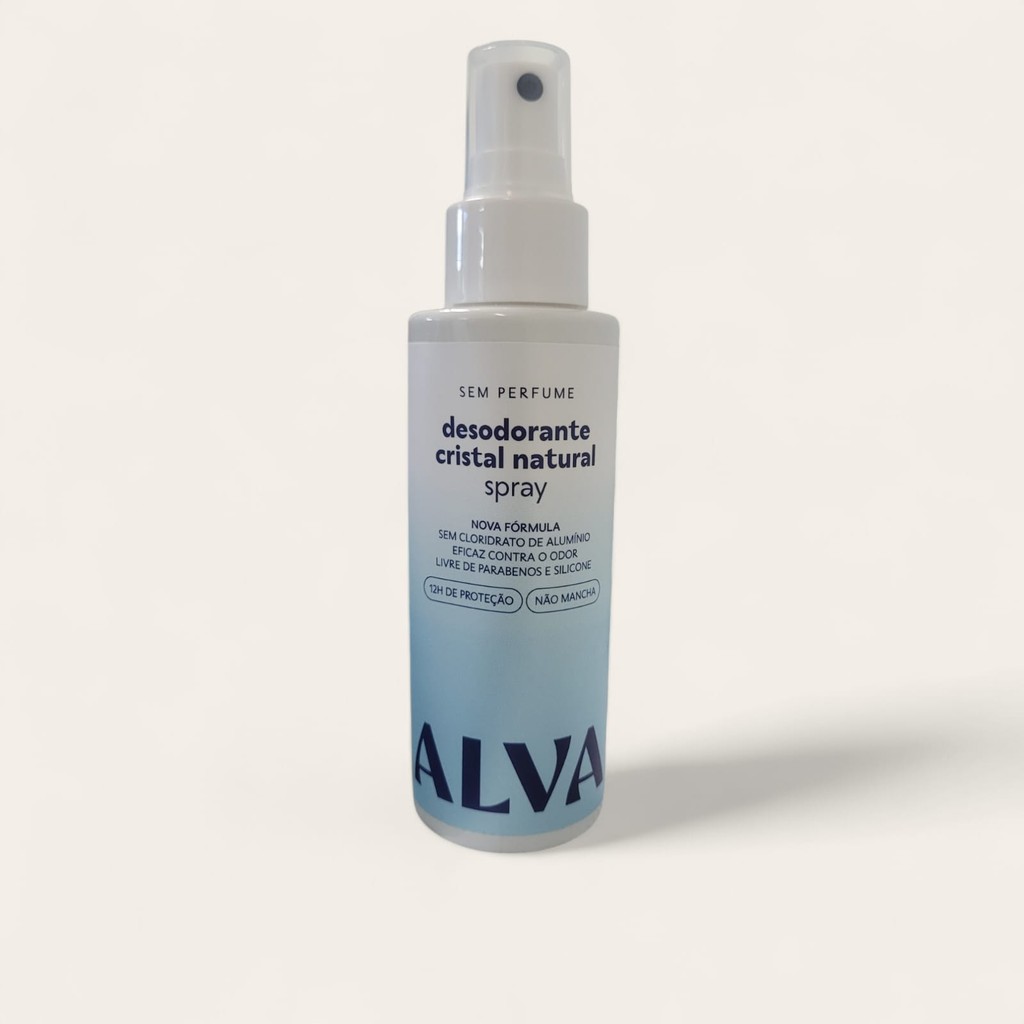Desodorante Cristal - Spray Sem Perfume 120ml - Alva em Oferta na Shopee