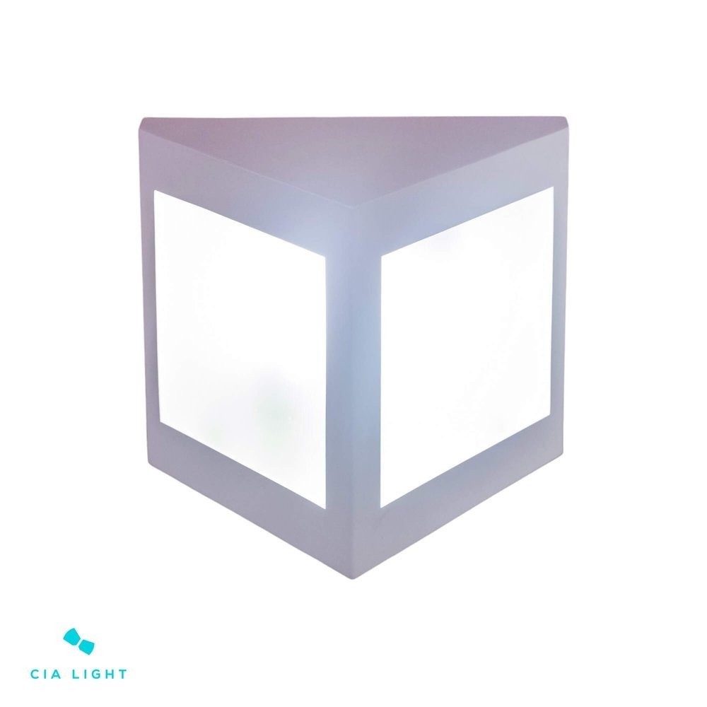 Arandela de Parede Externa Alumínio 22,6x22,2x14,6cm 2xE27 D&D Iluminação Branco