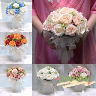 Buquê De Noiva DA-FACC , Buquês De Casamento Em Malha De Renda , Flores Artificiais Romântico em Oferta na Shopee