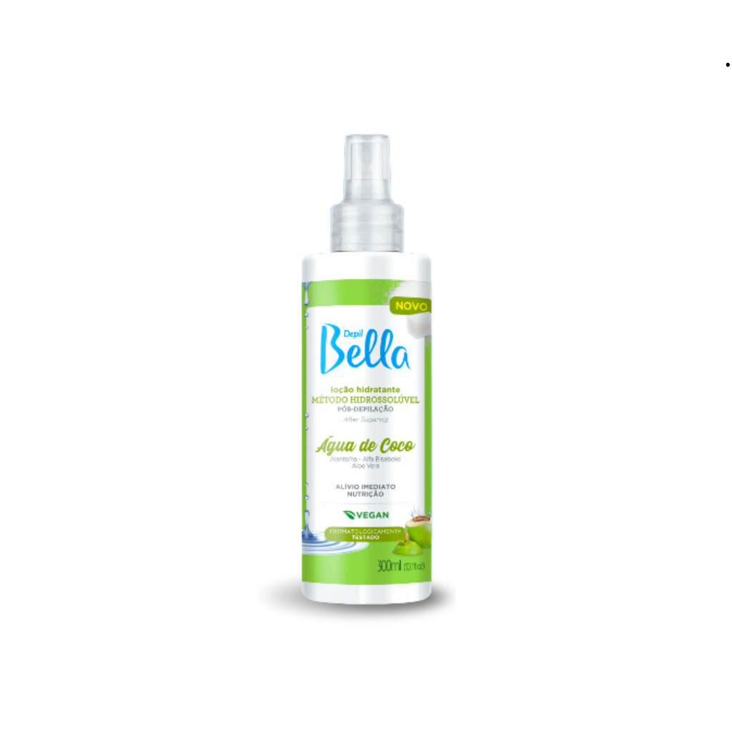 Loção Hidratante Depil Bella Água de Coco 300ml em Oferta na Shopee
