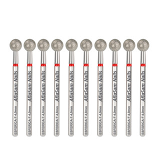10 Broca Diamantada Esférica Vermelha 4,0mm 08F Unhas em Oferta na Shopee