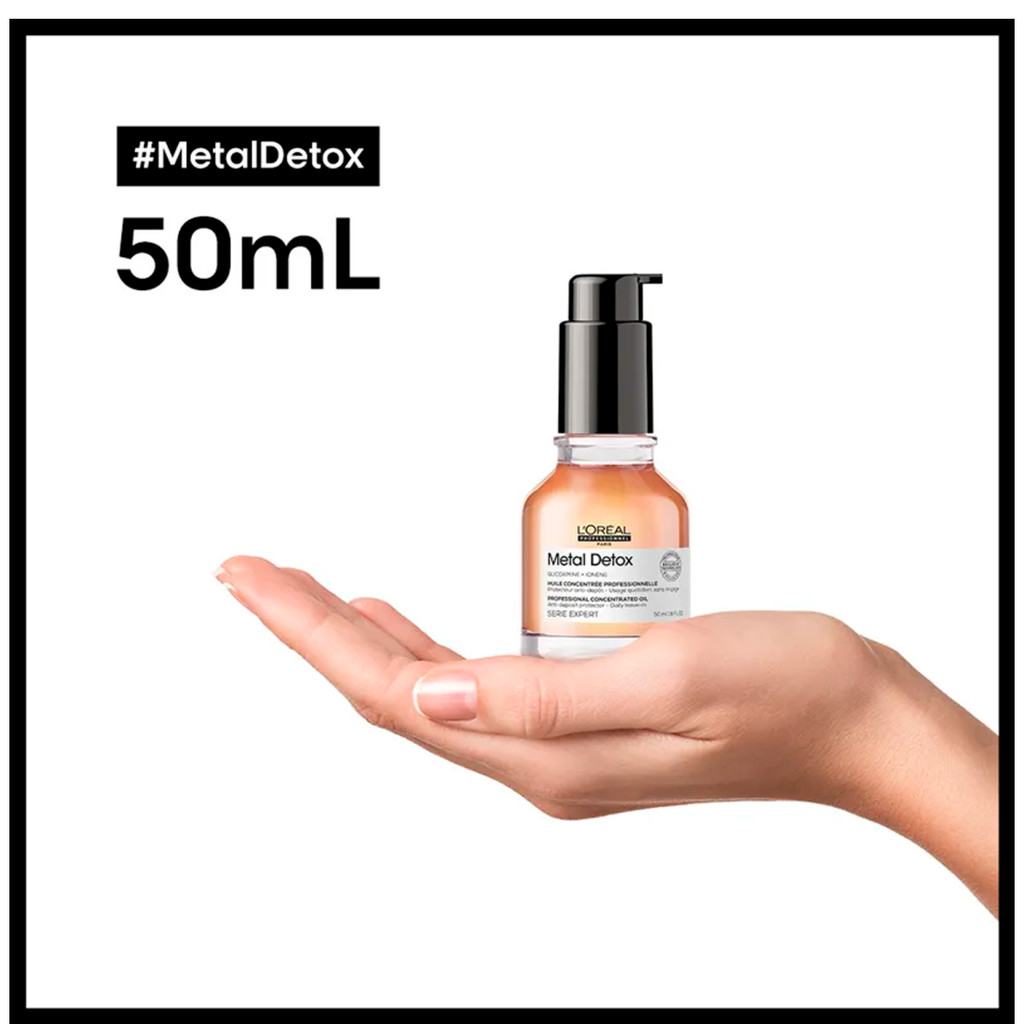 Detalhes do L'Oréal Professionnel Metal Detox - Óleo Capilar 50ml
