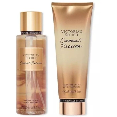 VICTORIA'S SECRET COCONUT PASSION KIT (BODY SPLASH +LOTION)