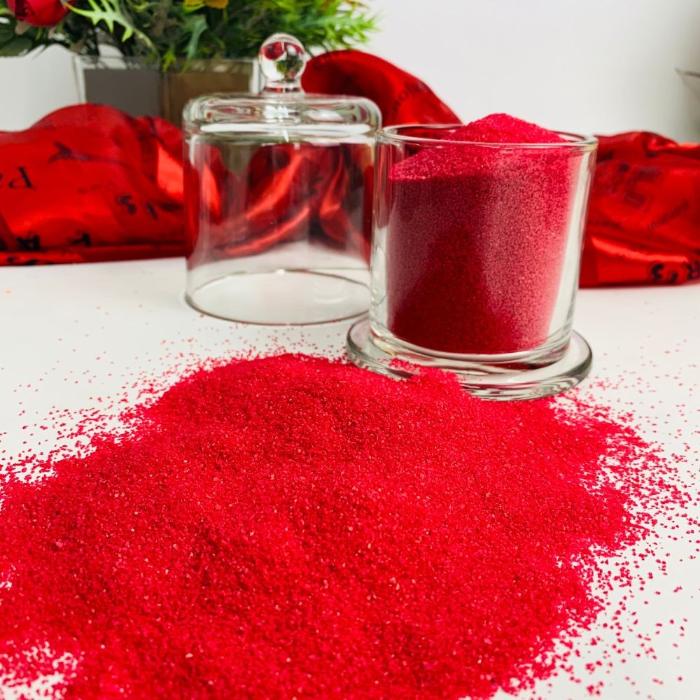 Areia Colorida Vermelha 500g Casamento Decoração Artesanato Artes Jardins Outros