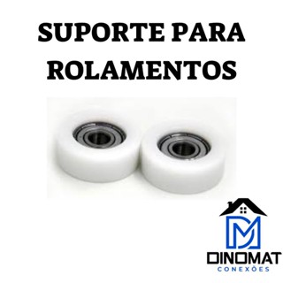 2 Suportes + 2 Rolamentos 608 p/Ventiladores caso queira substituir as buchas de 8mm.