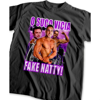 Camiseta 100% Algodão Rodrigo Goes Fake Natty! Academia Meme Unissex Plus Size Envio Rapido