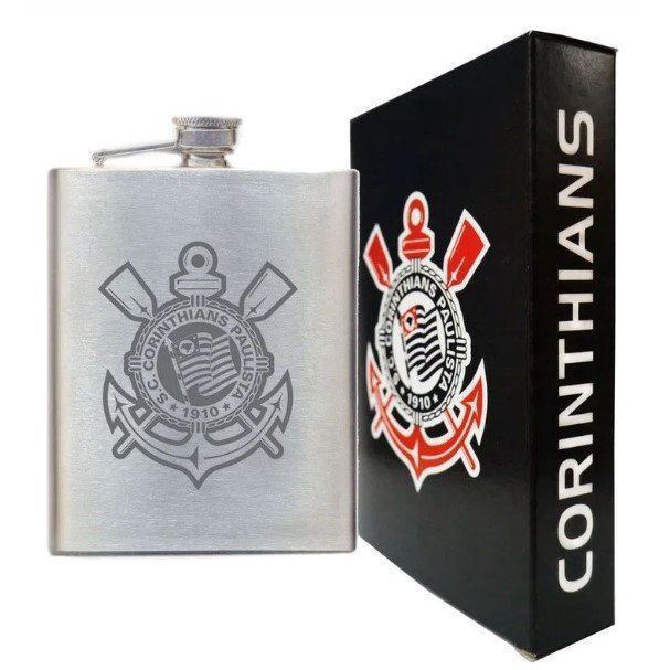 Cantil Inox time Corinthians Licenciado-Futebol