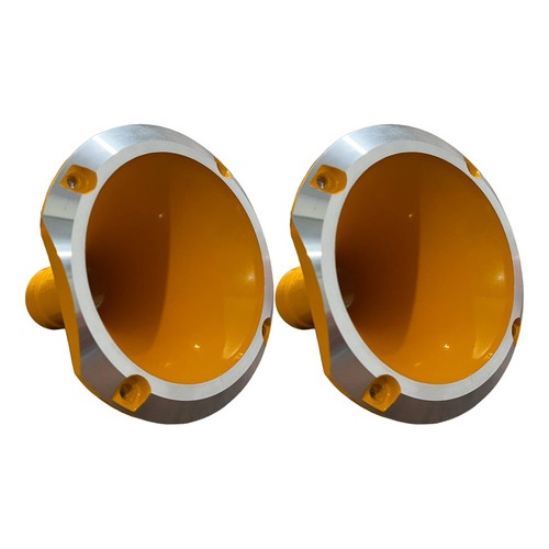 2 CORNETA ALUMÍNIO 11-25 CONE CURTO BOCA ROSCA AMARELA em Oferta na Shopee