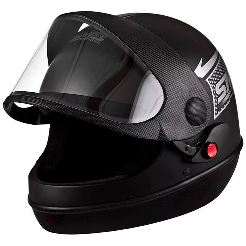 Capacete Moto Pro Tork Sport Moto 58 Preto Fosco em Oferta na Shopee