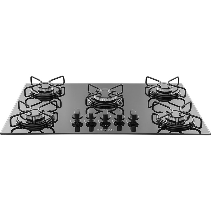 COOKTOP VIDRO 5 QUEIMADORES SUGGAR FG5005AVP em Oferta na Shopee
