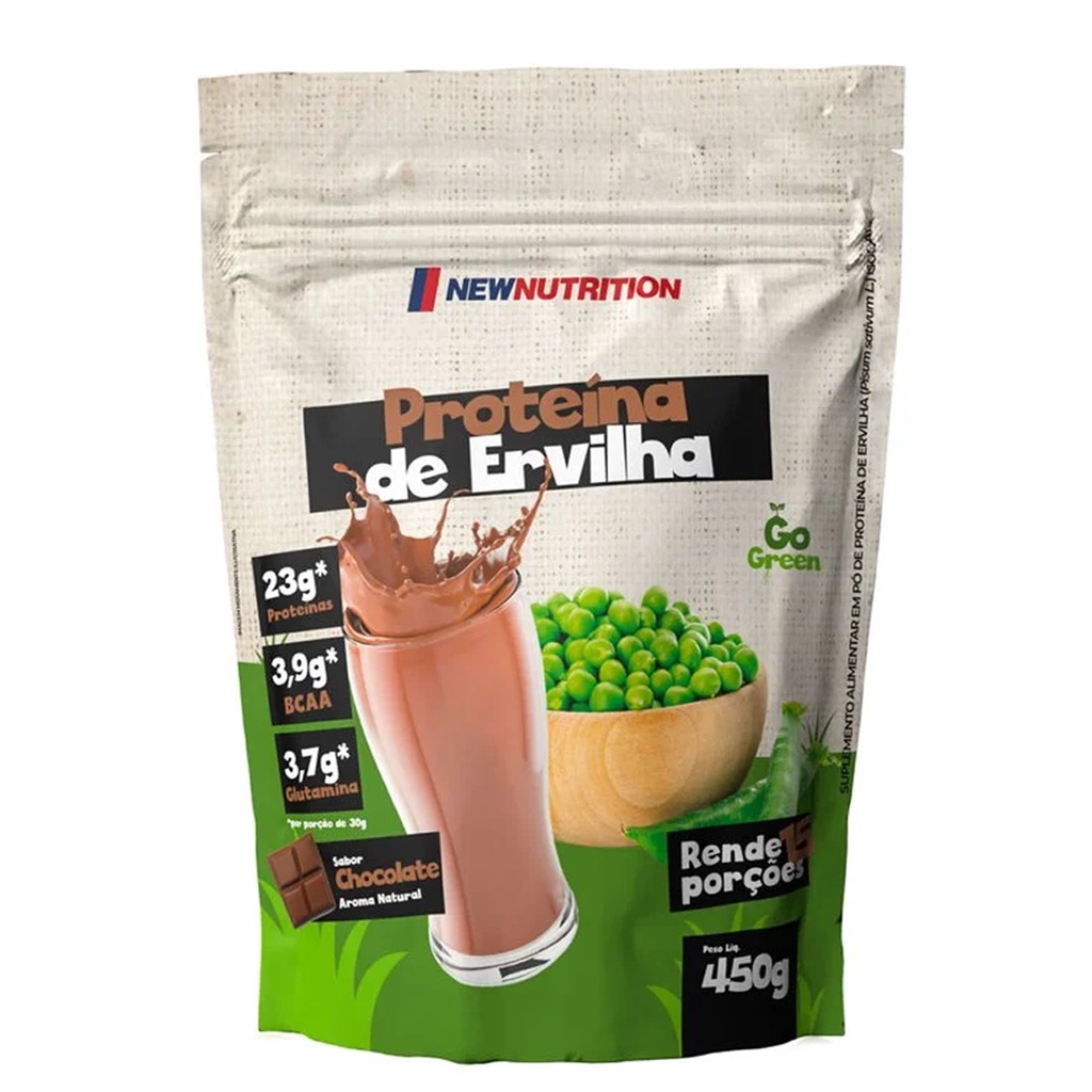 Proteína Vegana De Ervilha 450g Proteína Vegetal - New Nutrition