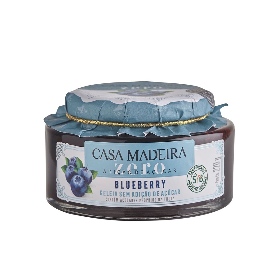 GELEIA GOURMET ZERO AÇÚCAR DE BLUEBERRY 220G em Oferta na Shopee
