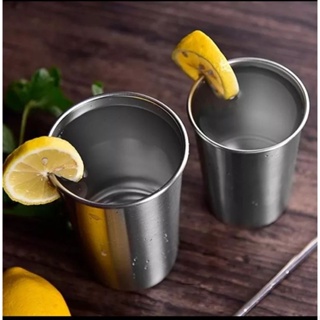 1/ 3/6 Copos 250ml Em Aço Inox Coquetel Cerveja Refrigerantes Água Bebidas Piscina Praia Resistente em Oferta na Shopee